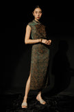 Mandarin Collar Qipao - Black