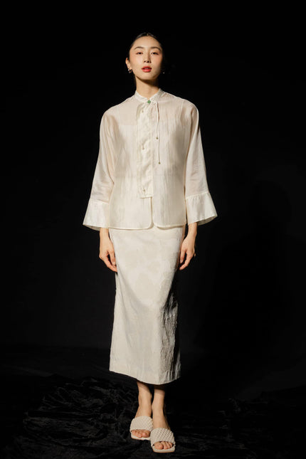 Gardenia Blouse  - Cream