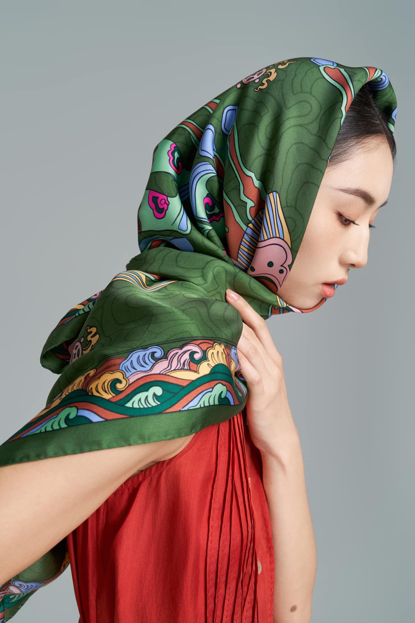 Eternal Fortune Horse Silk Scarf