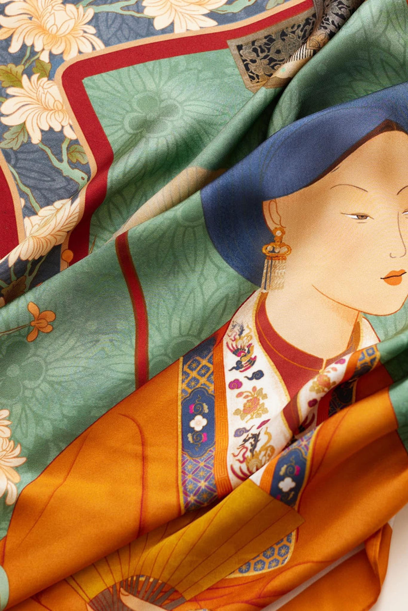 The Twin Phoenix Court Scarf