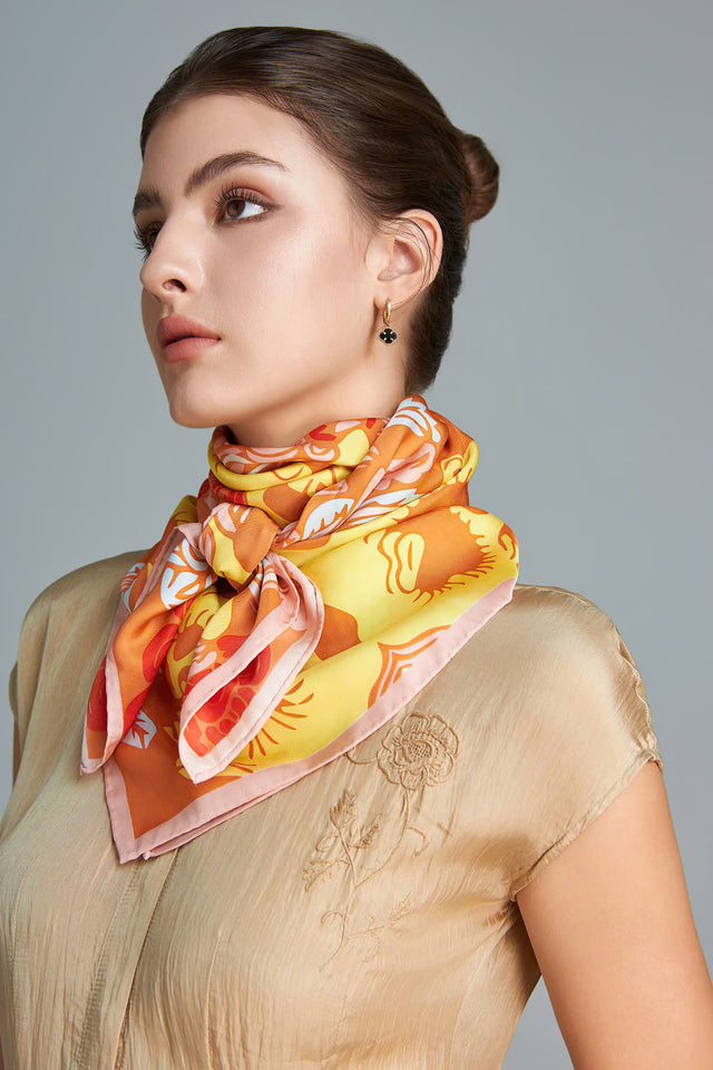 The Garden of Youth Silk Scarf