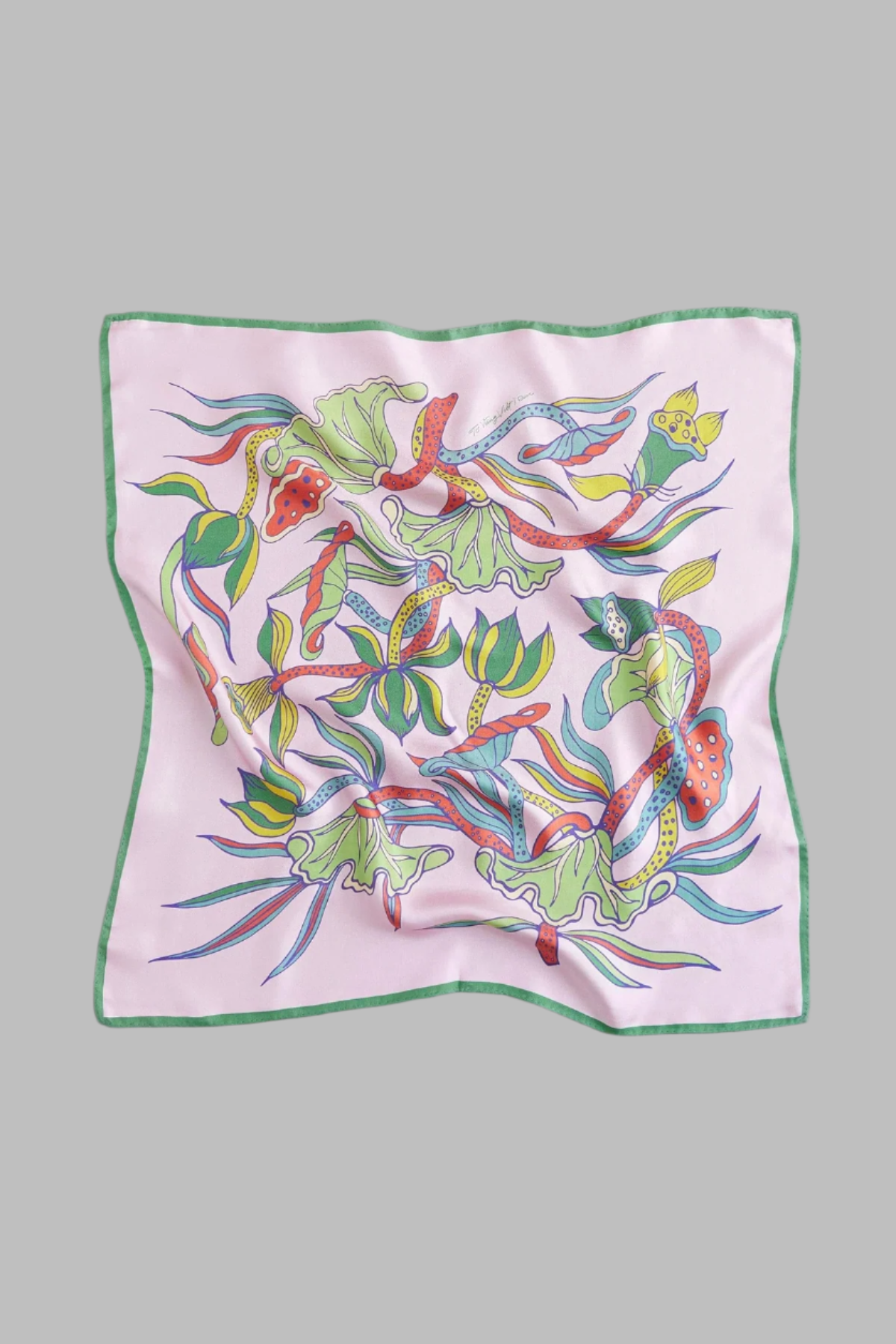 The Lotus Dance Silk Scarf