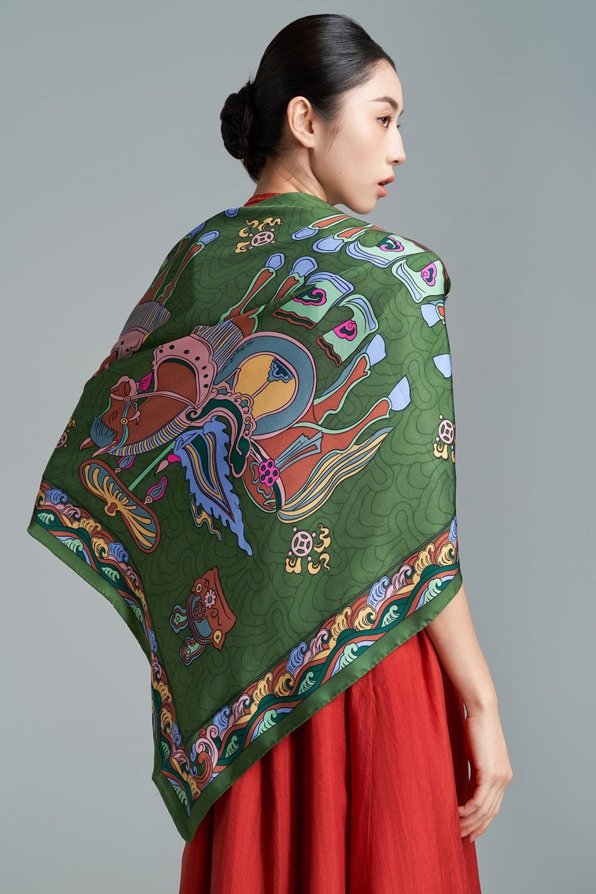 Eternal Fortune Horse Silk Scarf